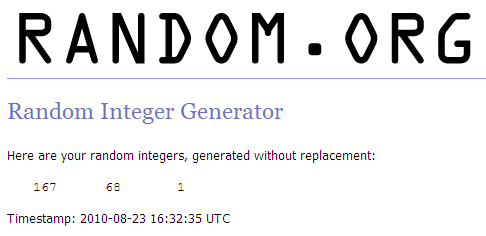 Resultado do sorteio do livro "Os Supersinais da Análise Técnica", realizado no dia 23-08-2010