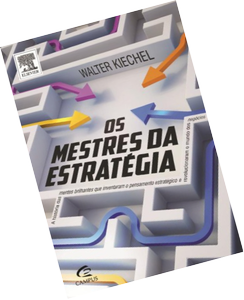 Capa do livro "Os mestres da estratégia"